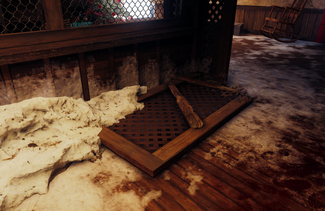 Example area with mixed textures and models