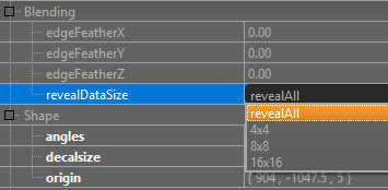 Entity Info revealDataSize setting
